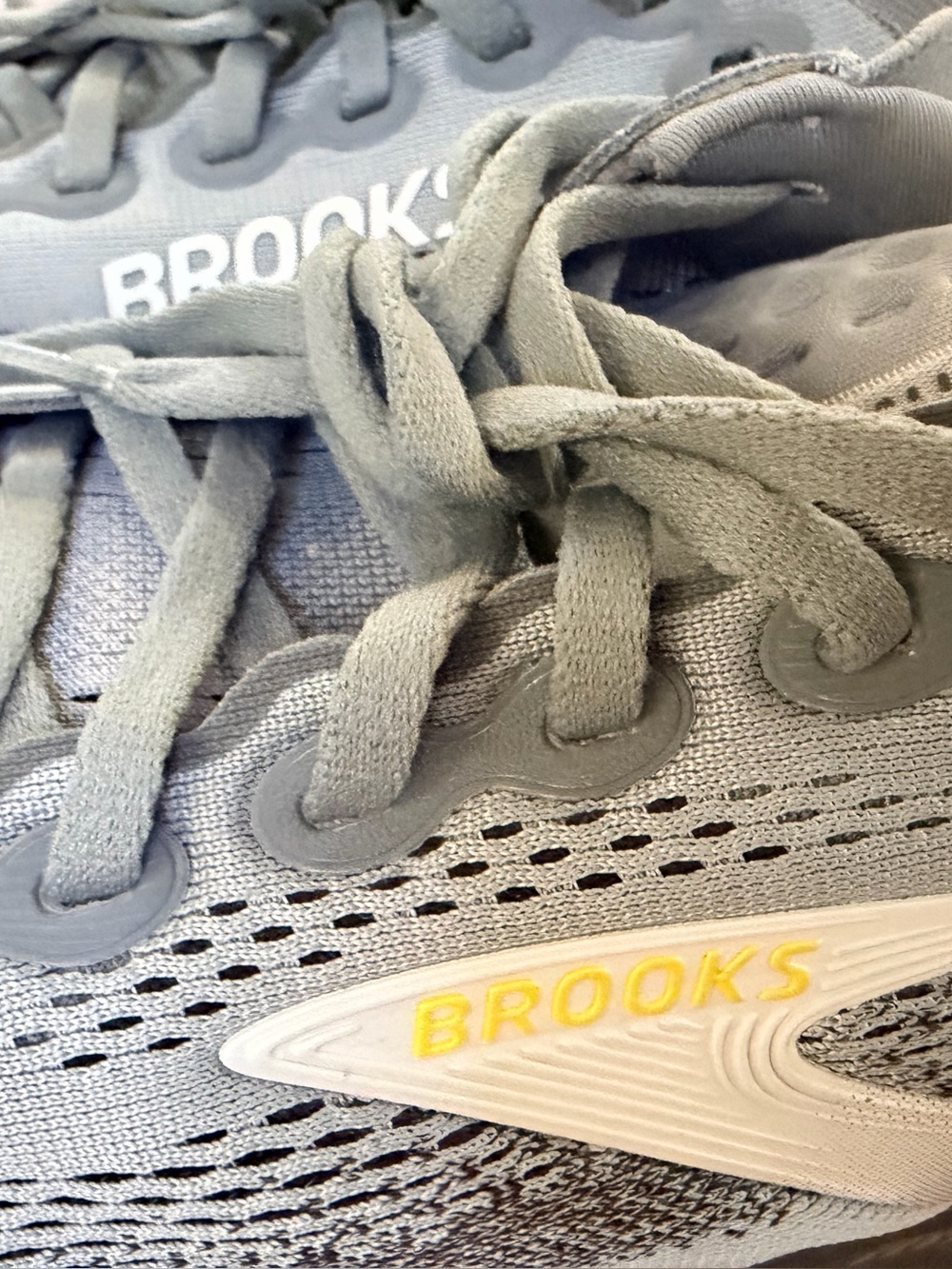 Men’s Brooks Adrenaline & Glycerin 25 Gray Mesh Running Sneakers Size 9 2E Wide - Picture 12 of 13